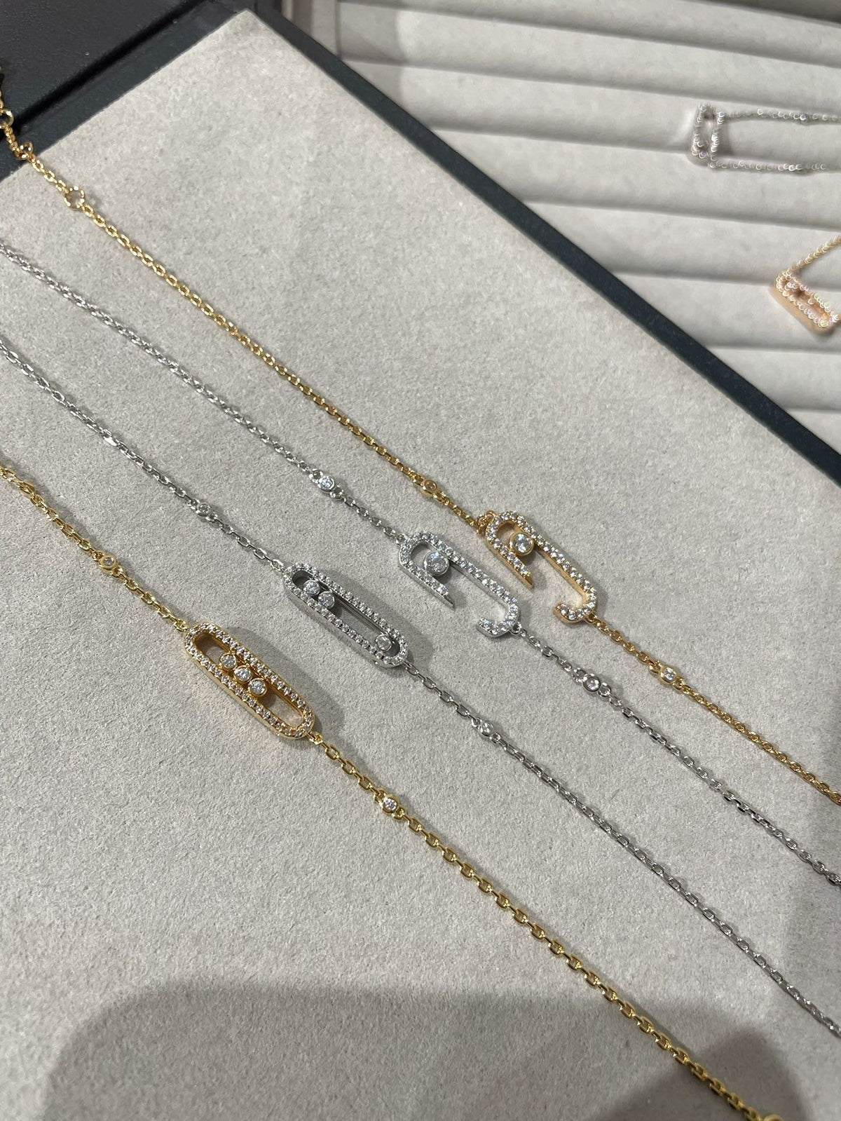 [Renovia Jewelry]BABY MOVE DIAMOND BRACELET(Adjustable length)