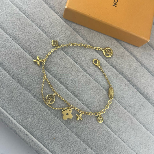 [Renovia Jewelry]SMOOTH MULTI FLOWER BRACELET