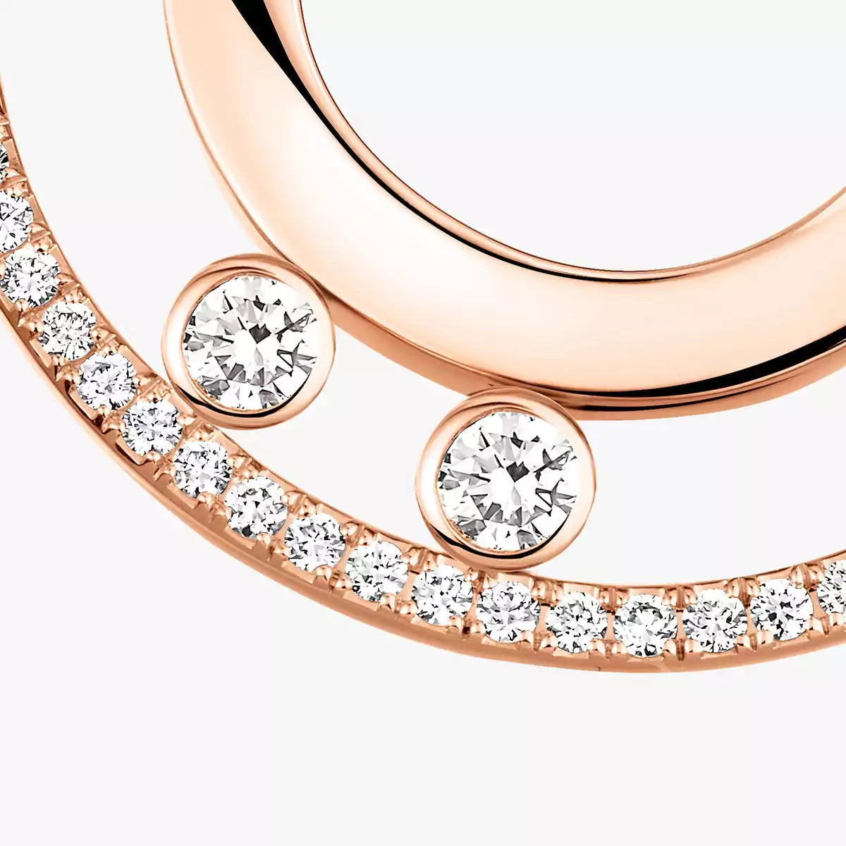 [Renovia Jewelry]Move Romane Small Diamond Hoop Earrings